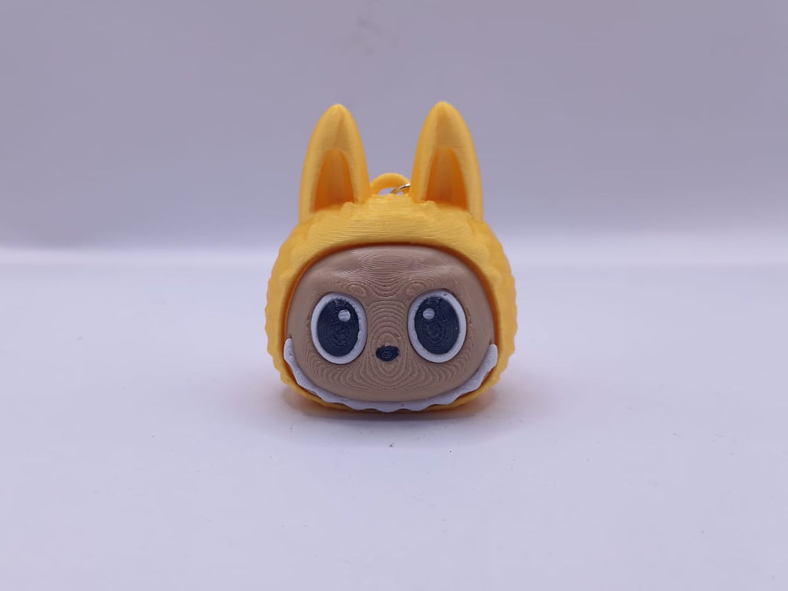 Yellow Lafufu Key Chain