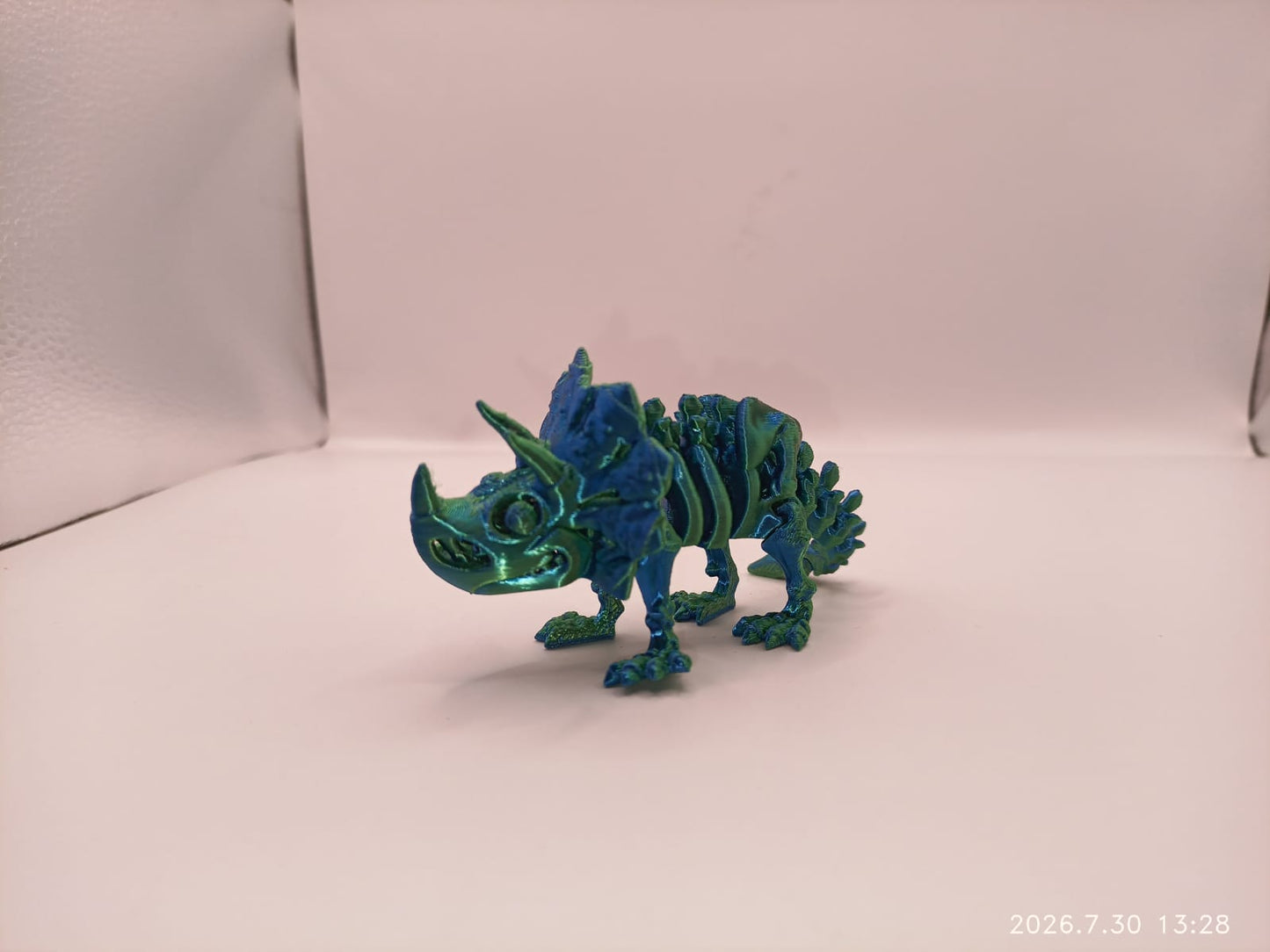 Small Green and Blue Dinosaur