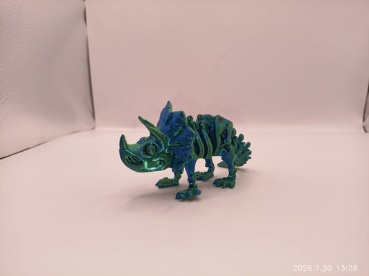 Small Green and Blue Dinosaur