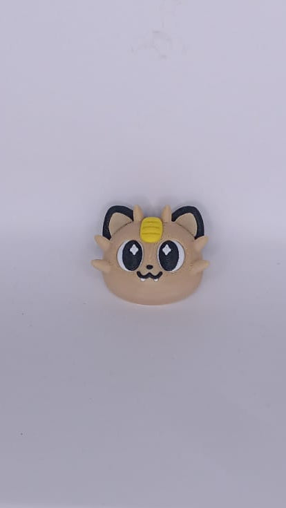 Brown Whiskered Head Magnet