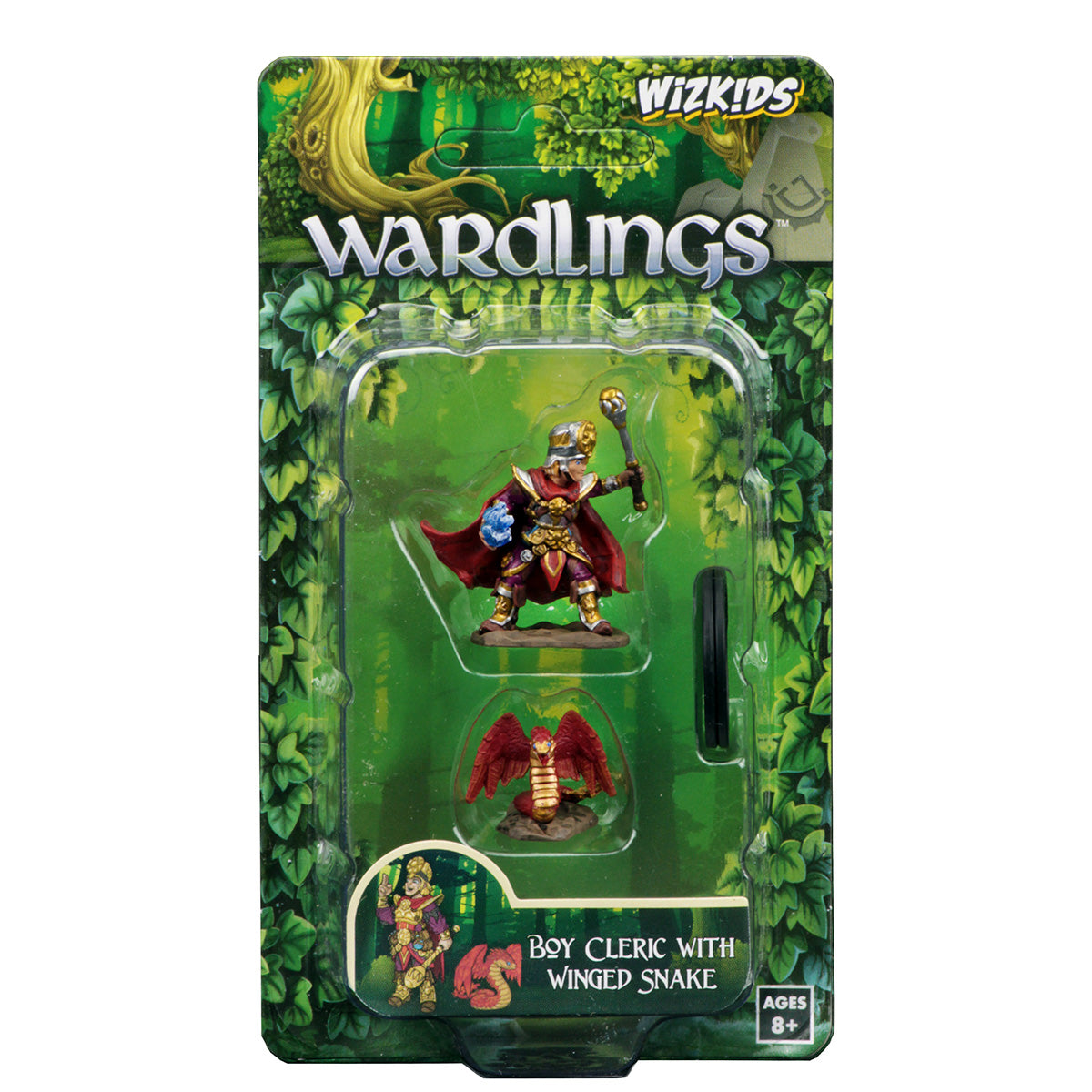 Wardlings Painted Minis: Boy Cleric & Winged Snake