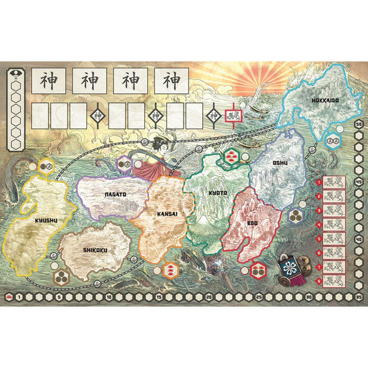 Rising Sun Playmat Board