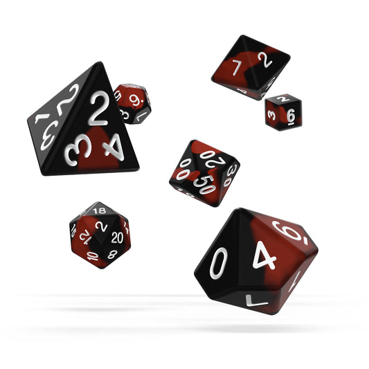 oakie doakie DICE RPG Set Glow in the Dark: Lava (7)