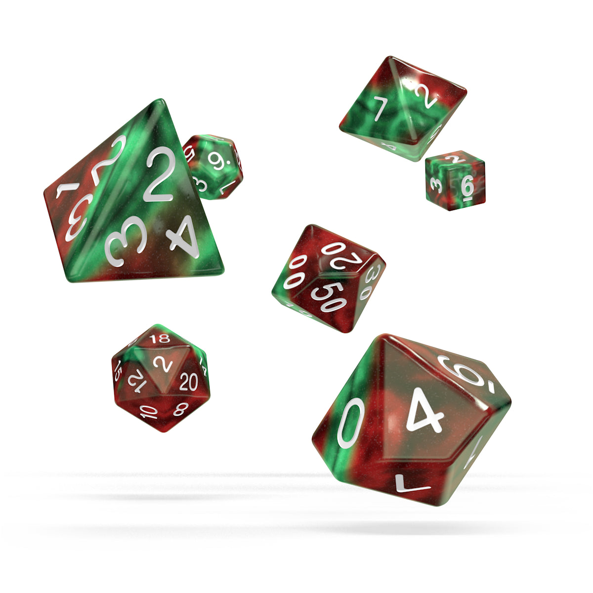 oakie doakie DICE RPG Set Gemidice: Bloody Jungle (7)
