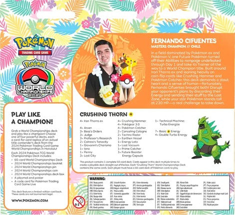 Pokémon: World Champions Decks price per deck: Fernando 2024 Master Camp